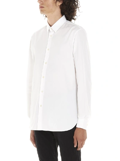 Shop Saint Laurent Tailored Buttoned Shirt In White
