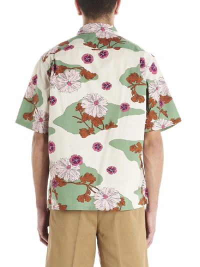 Shop Prada Floral Printed Shirt In Multi