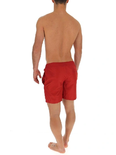 Shop Dolce & Gabbana Logo Swim Shorts In Red