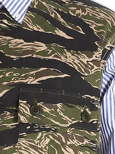 Shop Junya Watanabe Comme Des Garçons Camouflage Print Shirt In Multi