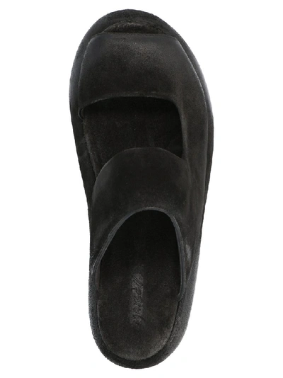 Shop Marsèll Chunky Sole Slides In Black