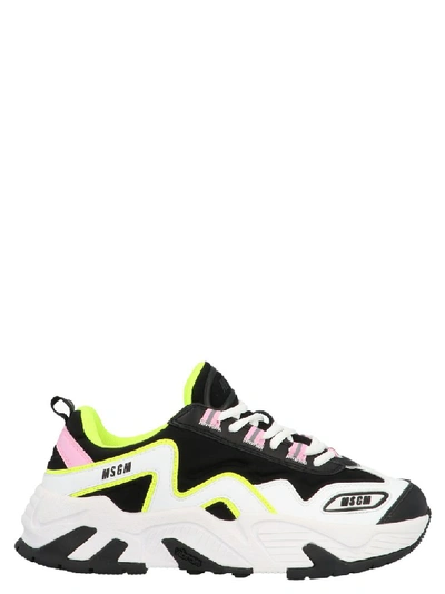 Shop Msgm Chunky Sole Sneakers In Multi