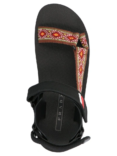 Shop Prada Nomad Strap Sandals In Multi