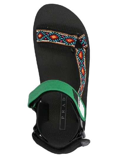 Shop Prada Nomad Strap Sandals In Multi