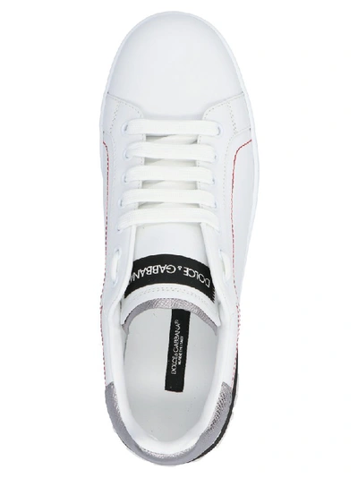 Shop Dolce & Gabbana Portofino Sneakers In White