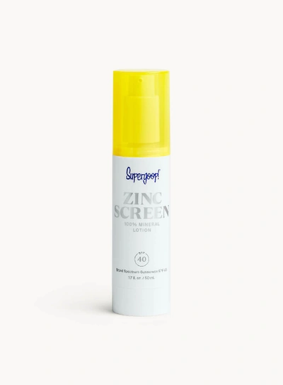 Shop Supergoop Zincscreen 100% Mineral Lotion Spf 40 1.7 Fl. Oz. !