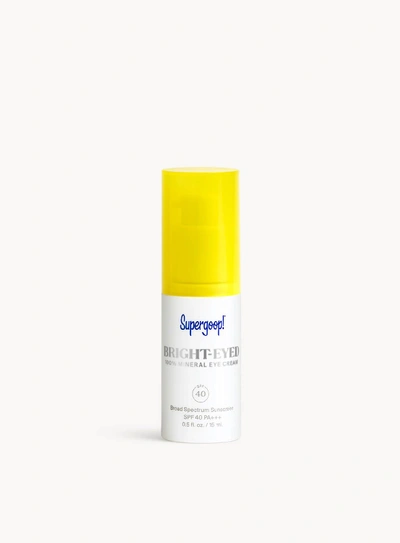 Shop Supergoop Bright-eyed 100% Mineral Eye Cream Spf 40 Sunscreen 0.5 Fl. Oz. !