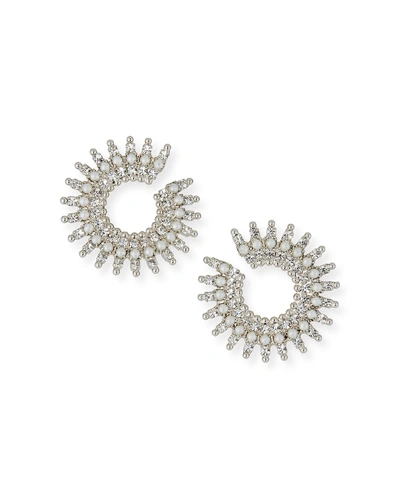 Shop Auden Holloway Pearly Crystal-spike Earrings
