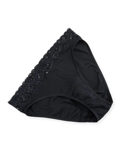 Shop Hanro Moments High-cut Briefs In Black