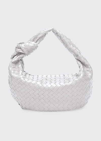 Shop Bottega Veneta Small Jodie Bag In White