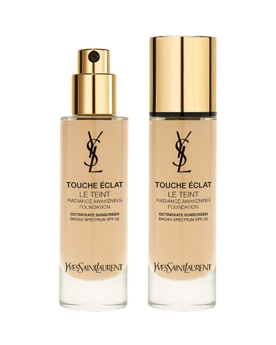 Shop Saint Laurent Touche Eclat Le Teint Radiance Awakening Foundation Spf 22, 1 Oz. In Bd40 Warm Sand