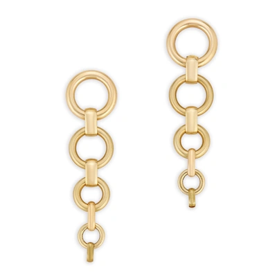 Shop Laura Lombardi Cambia Earrings In Brass