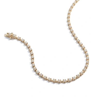 Shop Ariel Gordon Jewelry Diamond Tennis Bracelet In Yellow Gold