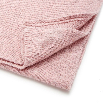Shop Joseph Tweed Knit Scarf In Pink