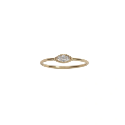 Shop Ariel Gordon Jewelry Marquis Diamond Ring In Black
