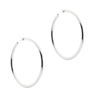 Shop Jennifer Fisher 2.5" Goop Hoops Earring In Sterling Silver