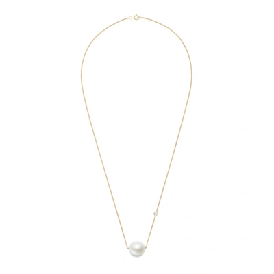 Shop Ariel Gordon Jewelry Baroque Pearl Duo 14k Yellow-gold Necklace In Yellow Gold/pearl