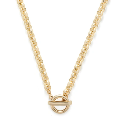 Shop Laura Lombardi Isa Chain Necklace In Brass
