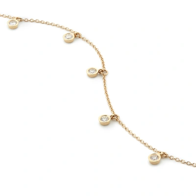 Shop Ariel Gordon Jewelry Diamond Droplet Bracelet In Yellow Gold/white Diamond