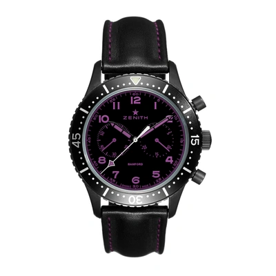 Shop Bamford Tipo Cp2 Watch In Purple
