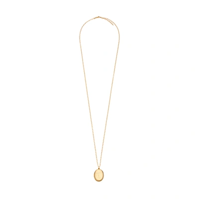 Shop Sarah Chloe Charli Initial Necklace In Yellow Gold