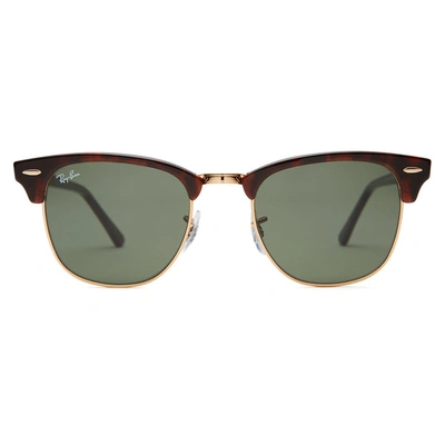 Shop Ray Ban Clubmaster Sunglasses In Tortoise