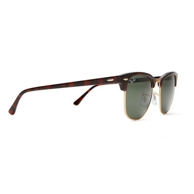 Shop Ray Ban Clubmaster Sunglasses In Tortoise