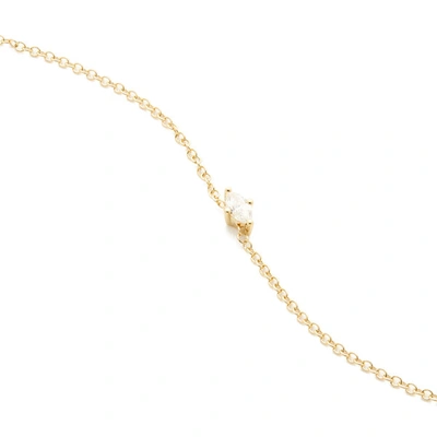 Shop Sara Weinstock Marquis Horizontal Necklace In Yellow Gold