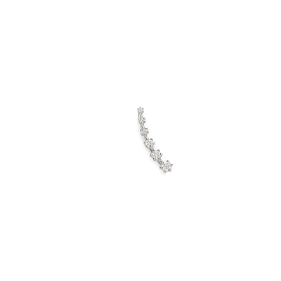 Shop Sara Weinstock 6 Prong Diamond Ear Wire In White Gold