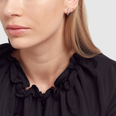 Nak Armstrong Rose-gold Diamond Earring Clips In White Diamond
