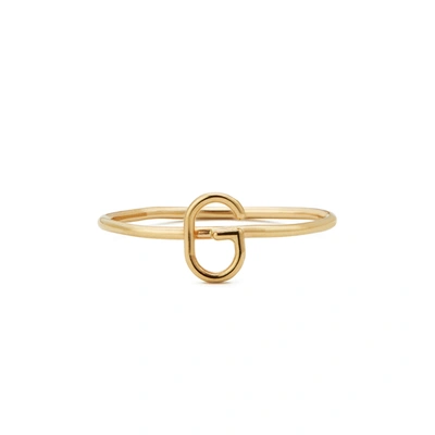 Shop Sarah Chloe Amelia Stackable Id Yellow-gold Ring In Yellow Gold