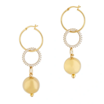 Shop Mounser Continuum Earrings In Yellow Gold