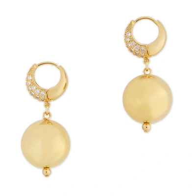 Shop Mounser Full Moon Earrings In Yellow Gold