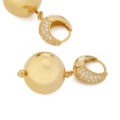Shop Mounser Full Moon Earrings In Yellow Gold