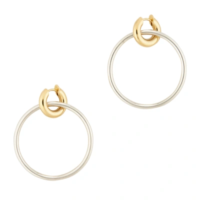 Shop Spinelli Kilcollin Casseus Earrings In Yellow Gold/sterling Silver