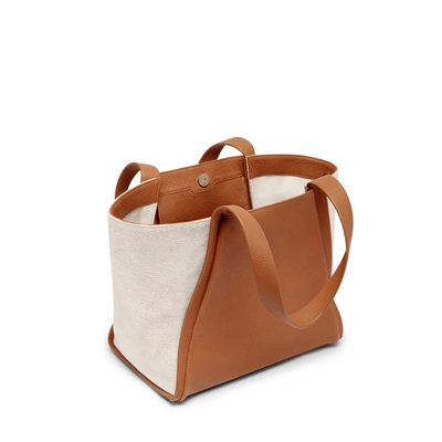 Shop Akris Medium Handbag In Chestnut