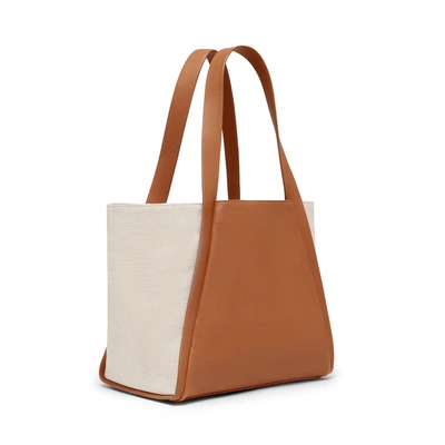 Shop Akris Medium Handbag In Chestnut