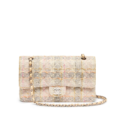 Shop What Goes Around Comes Around Chanel Multi Tweed 2.55 10” Bag