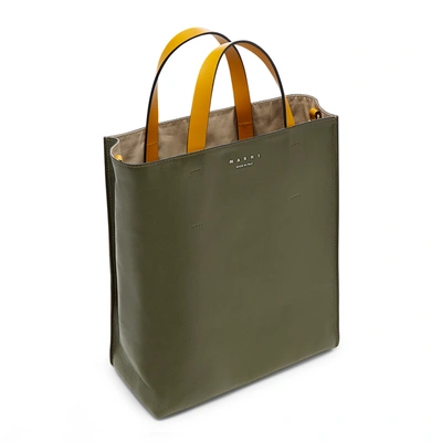 Shop Marni Museo Soft Tote Bag In Moonstone