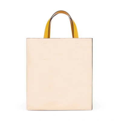 Shop Marni Museo Soft Tote Bag In Moonstone