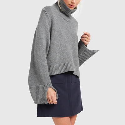 Shop Khaite Marion Sweater In Smoke