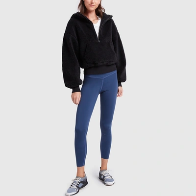 Shop Alo Yoga Streetside Half Zip Hoodie In Black