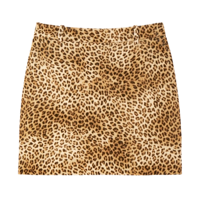 Shop Nili Lotan Rivoli Skirt In Golden Baby Leopard Print