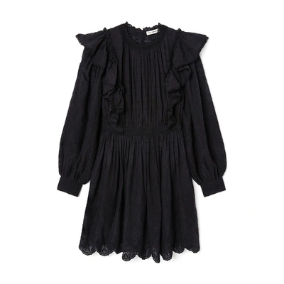 Shop Ulla Johnson Dorithie Dress In Noir