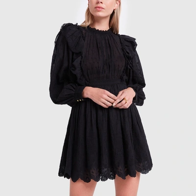 Shop Ulla Johnson Dorithie Dress In Noir