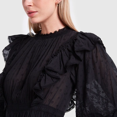 Shop Ulla Johnson Dorithie Dress In Noir