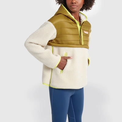 Shop Mother The Sher-puff Zip Pullover In Beyond The Summit