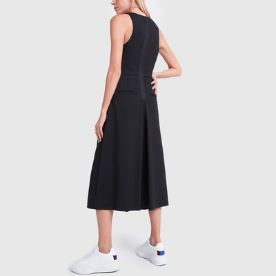 Shop Tibi Agathe Sleeveless Jumpsuit In Black