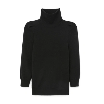 Shop G. Label Jennifer Puff-sleeve Sweater In Black