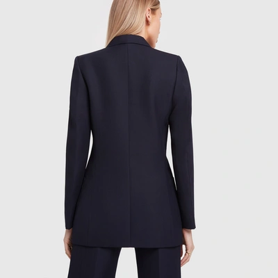 Shop Victoria Beckham Double-breasted Jacket In Navy